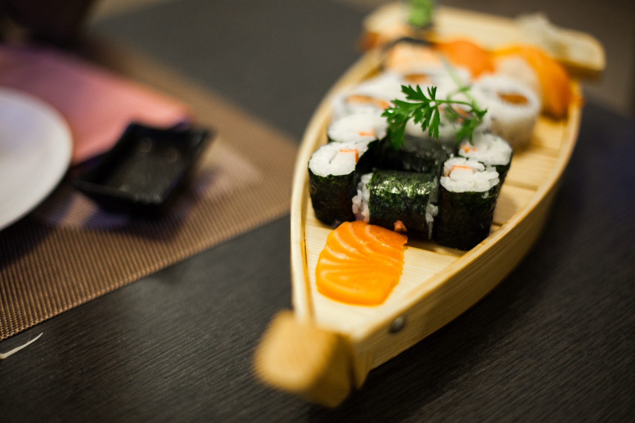 Alga nori en sushi