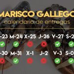 Marisco gallego a domicilio: calendario de entrega Navidad 2024
